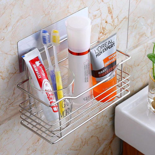 凯米 kimi 无痕免打孔卫浴挂件 洗漱用品收纳架