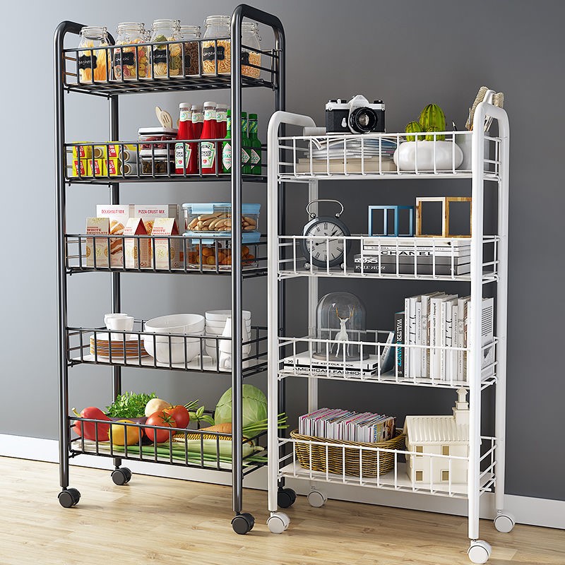 厨房里的收纳革命 移动收纳架的多维妙用